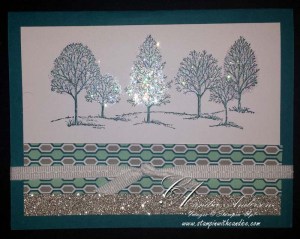 Blue Trees Card