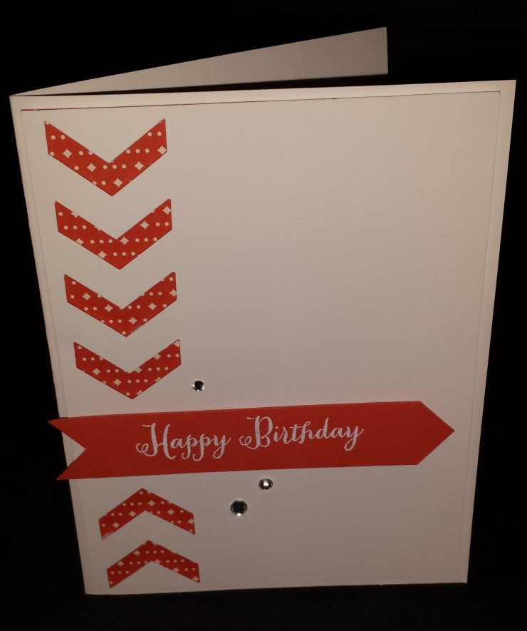 Happy Birthday Chevron Card