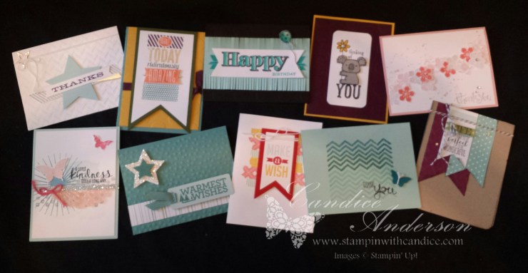 August 2014 Stampin' Buffet Cards