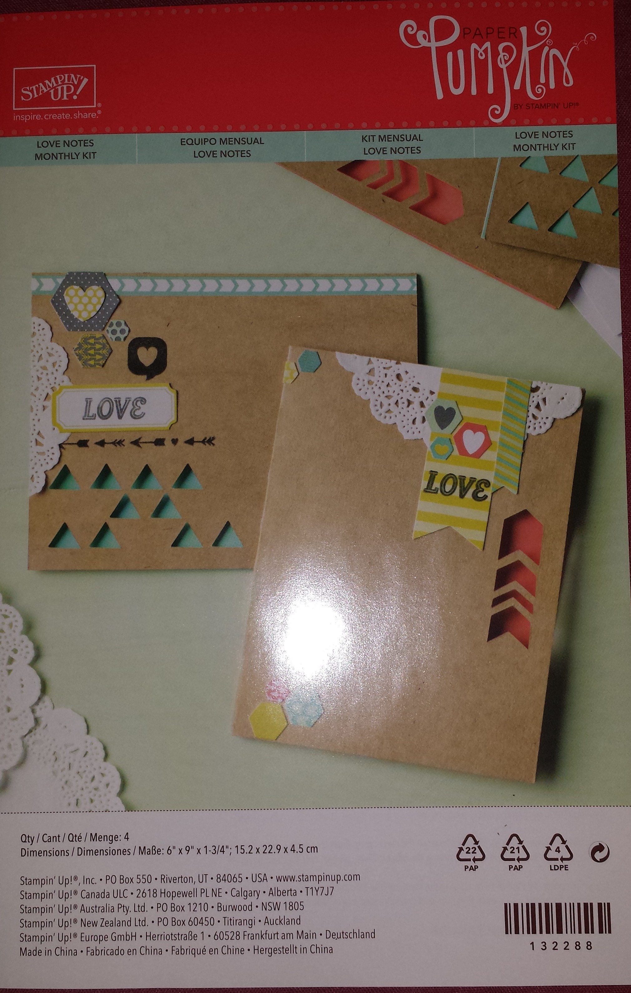 January 2014 Paper Pumpkin Sample