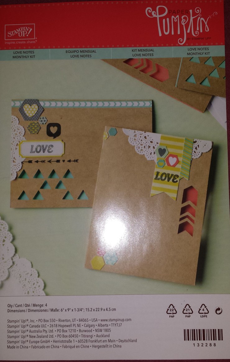 January 2014 Paper Pumpkin Sample