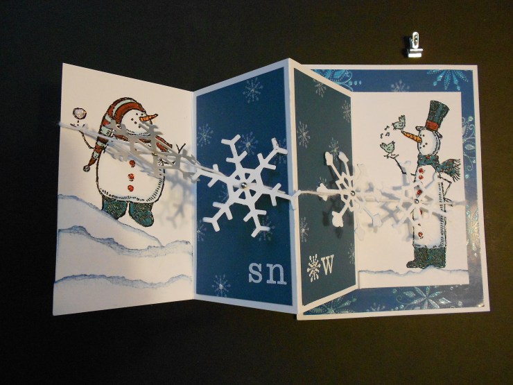 Let is Snow card- Opened