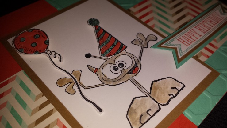 Monster Birthday Card- Close