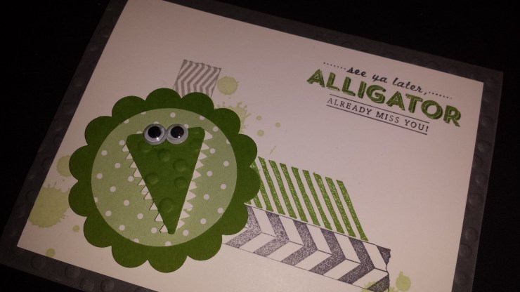 Small Alligator Card