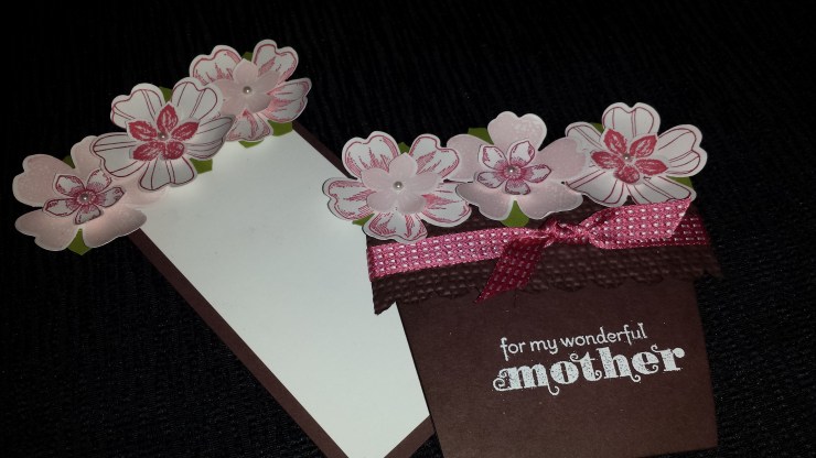 Mother's Day Flower Card with tag out