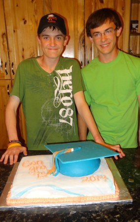 Zack & DJ with Cake