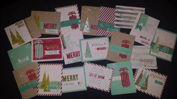 Water Color Winter Cards