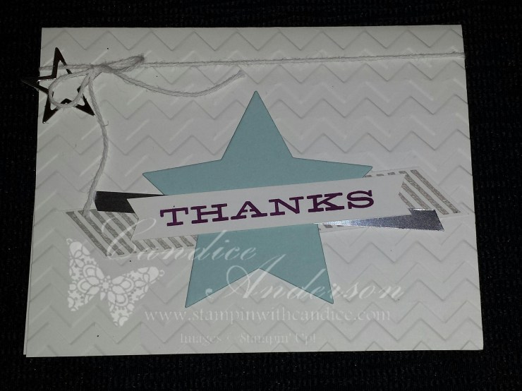 July 2014 Paper Pumpkin- Thank Card