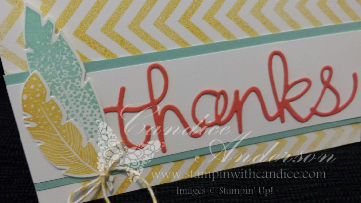 Thanks Card TGI Challenge Close Up