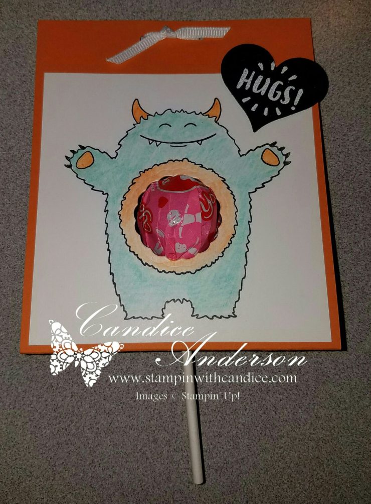 Orange Monster Valentine