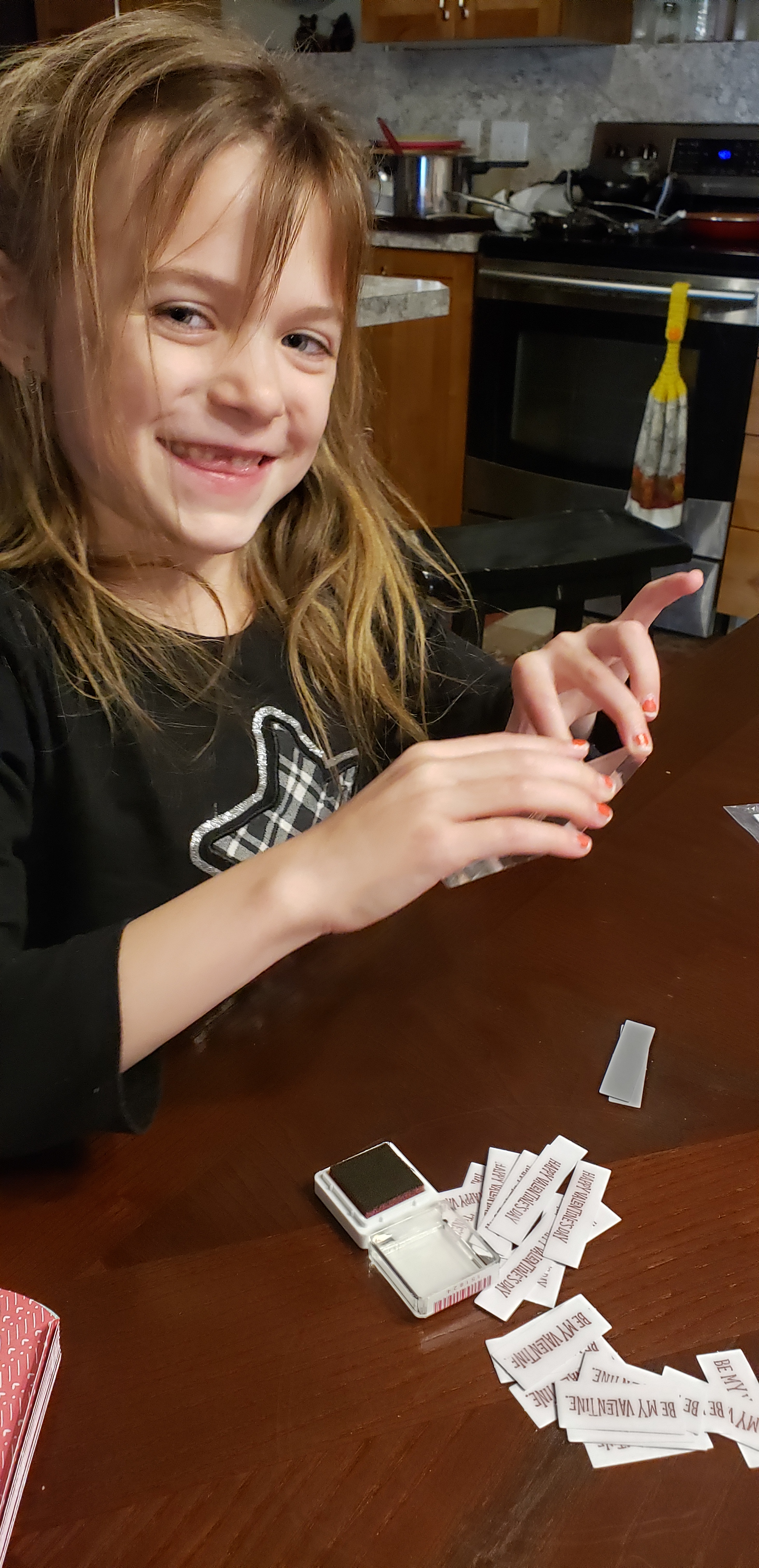 Stamping Paper Pumpkin Valentines