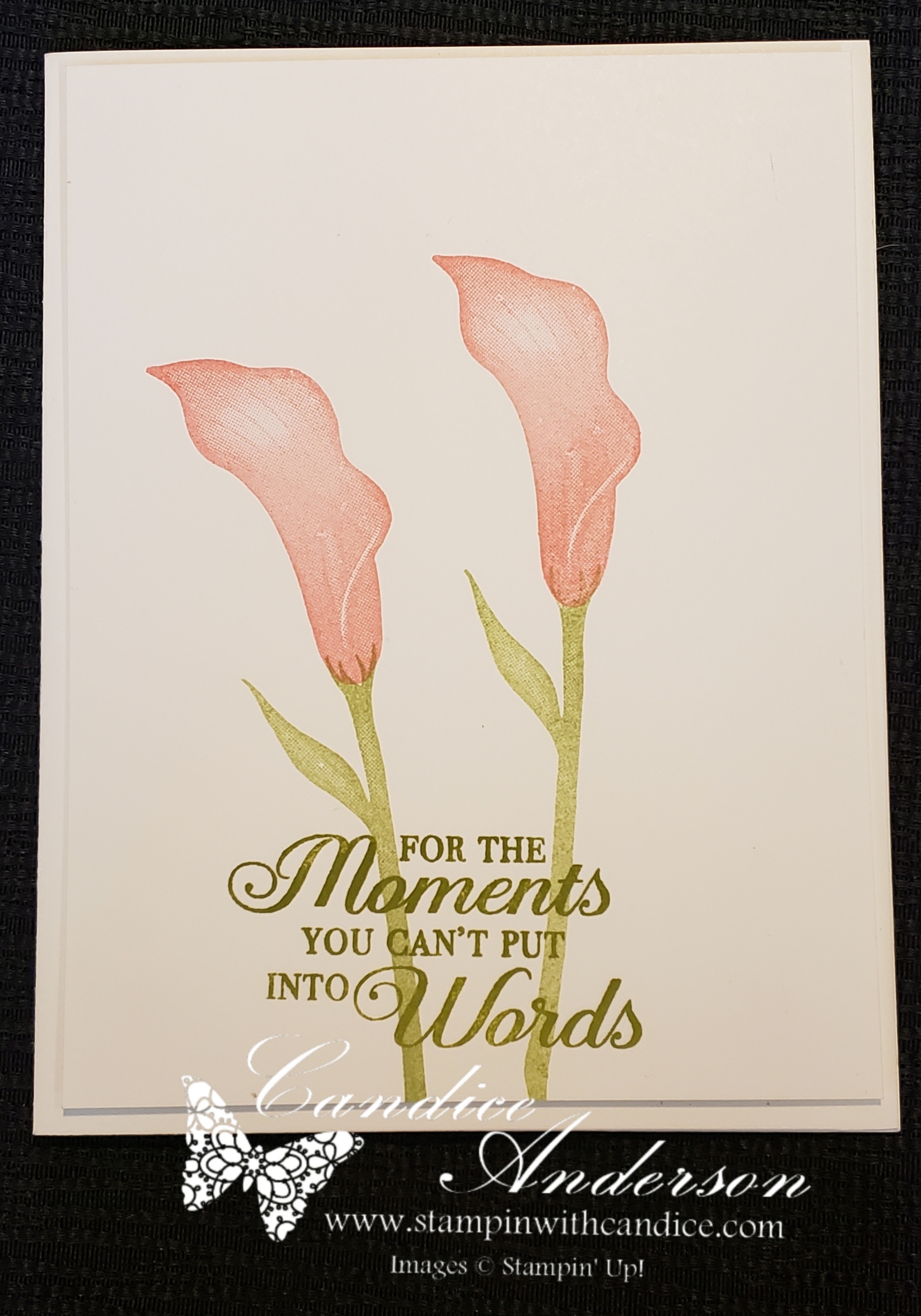 Simple Card using the Lasting Lily SAB set