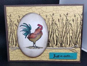 Home to Roost SAB Card by Shirley Falck