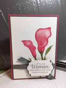 Lasting Lily Card created by another fellow demonstrator