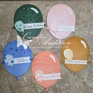 Colorful handmade balloons in various pastel shades with text: 'Happy Birthday', 'Let's Celebrate', 'you did it', and 'Enjoy Your Day'.